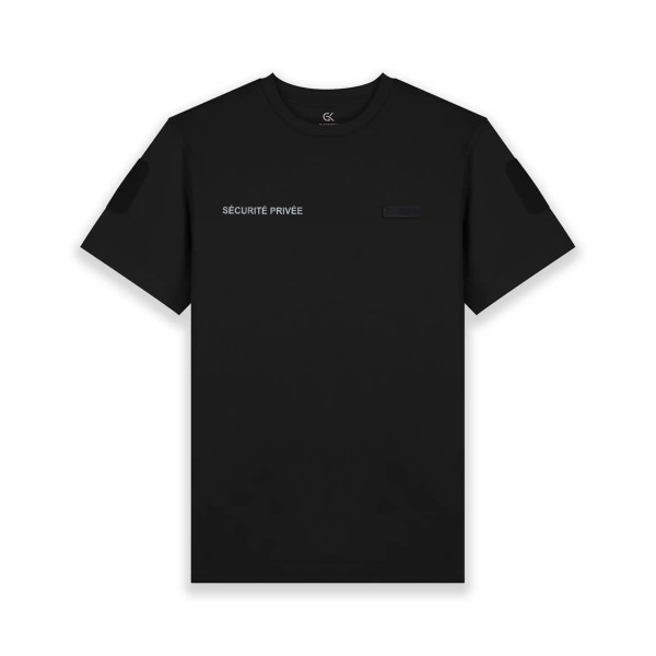 T-shirt Sécurité Privée Safetek Marquage Face et Dos GK Professional  