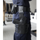 Sangle de Port Mi-Cuisse pour Plaque Tactique Forces de l'Ordre et Militaire GK Pro 
