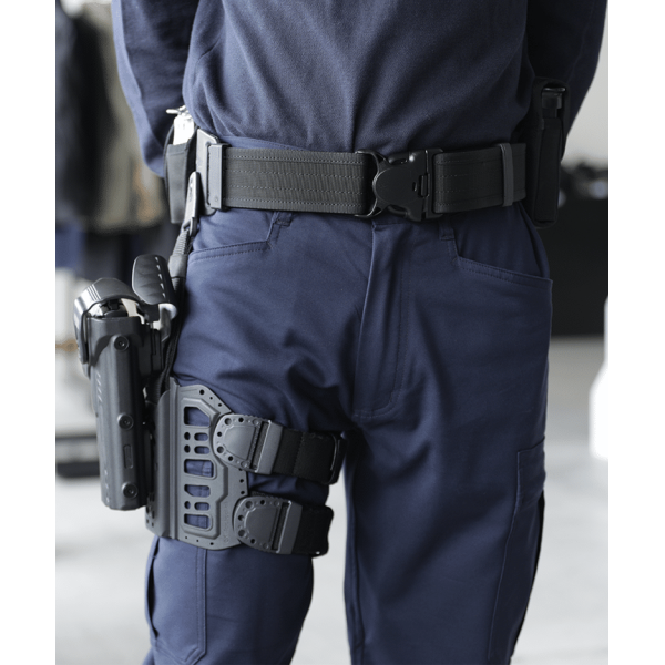 Sangle de Port Mi-Cuisse pour Plaque Tactique Forces de l'Ordre et Militaire GK Pro 