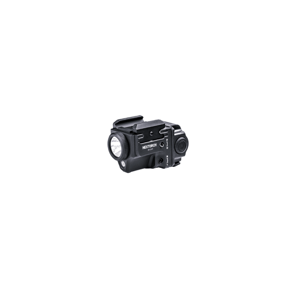 Lampe Tactique pour Arme de Poing avec Laser Rouge 650 Lumens WL22R GK PRO 