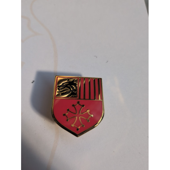 Insigne Gendarmerie Légion Émail Languedoc-Roussillon Pin's À Vis En D