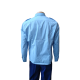 Chemise Pattes Et Poches Femme Bleu Ciel En Destockage