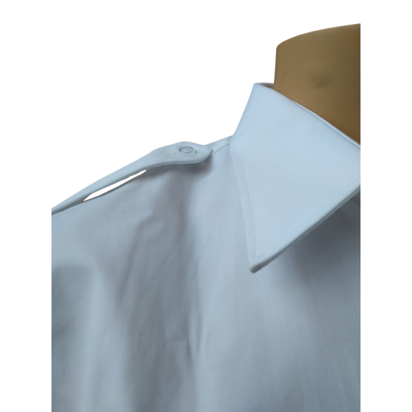 Chemise Homme Pattes Et Poches Blanche En Destockage