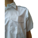 Chemise Homme Pattes Et Poches Blanche En Destockage