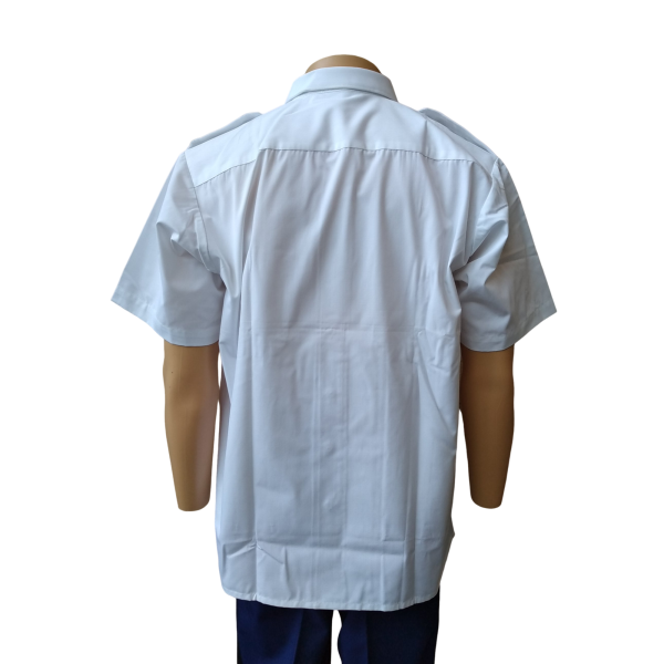Chemise Homme Pattes Et Poches Blanche En Destockage