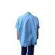 Chemisette Col Plastron Homme Bleu Ciel En Destockage