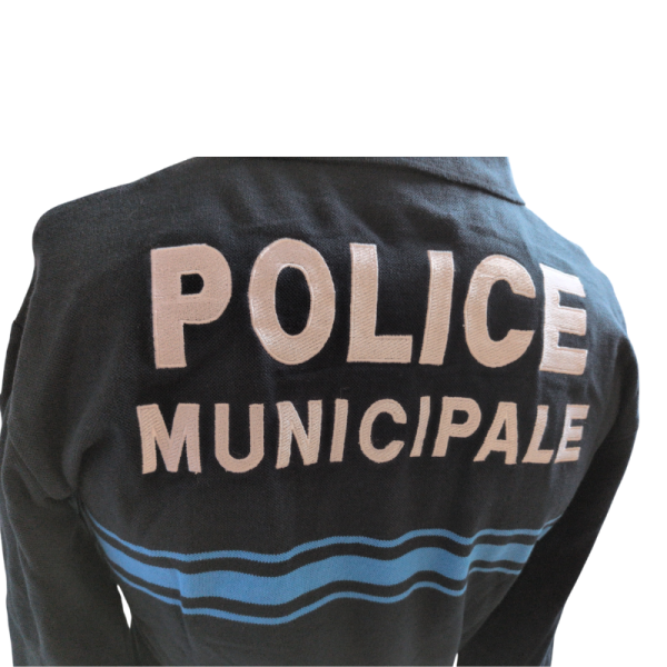 Polo Manches Longues Police Municipale En Destockage