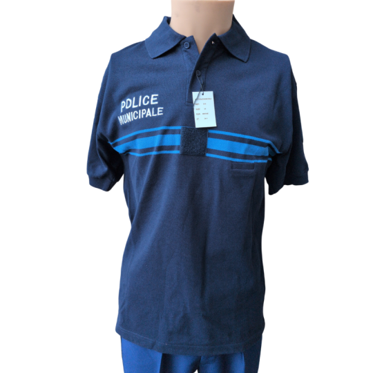 Polo Manches Courtes Police Municipale En Destockage