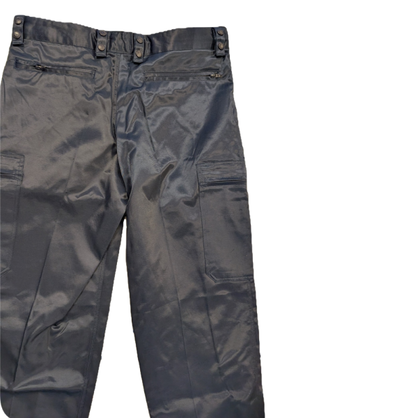 Pantalon D'Intervention Satiné Bleu Marine En Destockage