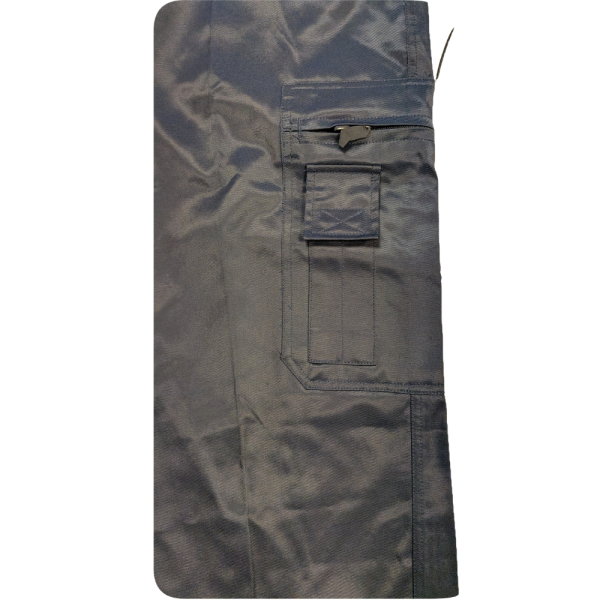 Pantalon D'Intervention Satiné Bleu Marine En Destockage