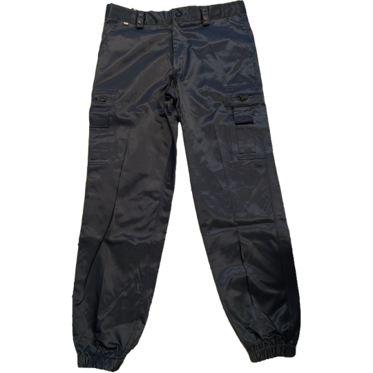 Pantalon D'Intervention Satiné Bleu Marine En Destockage