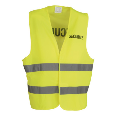 Chasuble Securité Jaune à Bandes Réfléchissantes Cityguard - Vêtement Agent de Sécurité Cityguard Quaerius