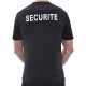 Tee Shirt Sécurité Noir Cityguard - Vêtement Agent de Sécurité Cityguard Quaerius