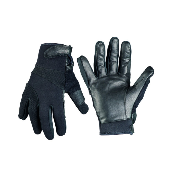 Gants Cuir Anti Coupures Noirs - Gants Aramide Intervention Quaerius