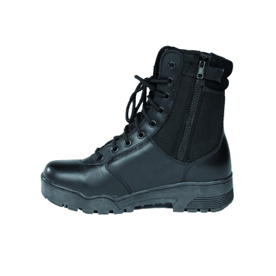 Bottes Tactical en Cuir et Cordura à Zip