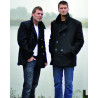 Caban US Marine Laine Avec Boutons Noir - Vestes Quaerius