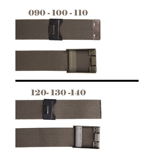 Ceinturon BW Toile Vert VA - Ceinturon Style Militaire Quaerius 