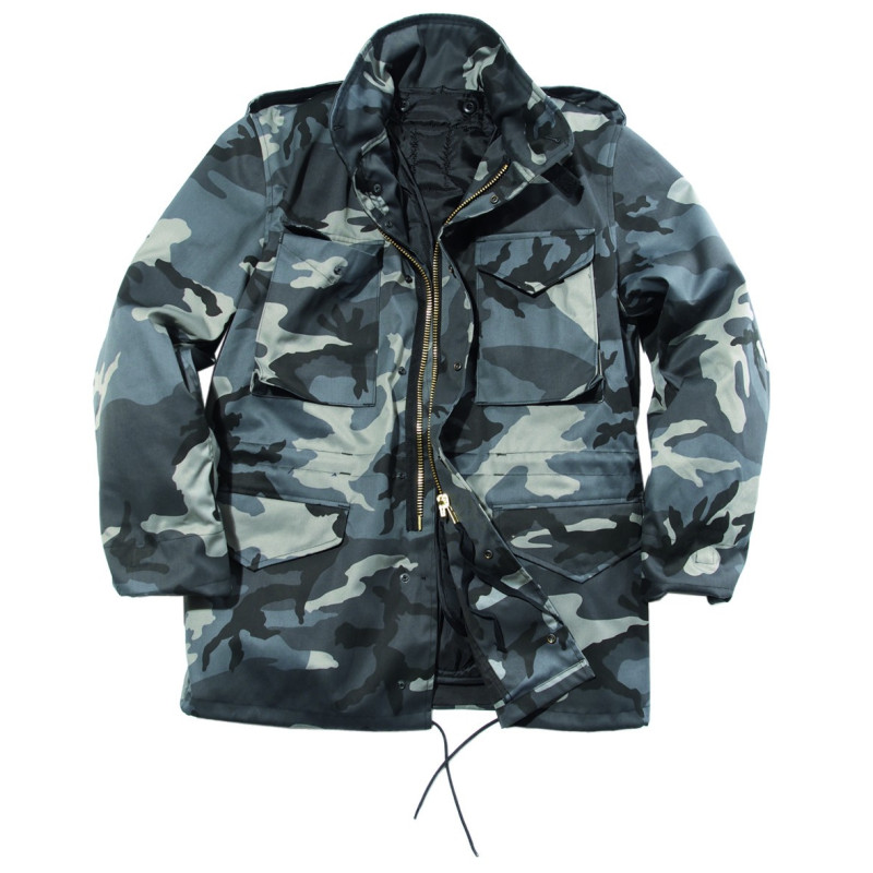 Veste Mil-Tec M65 Import US Avec Doublure Détachable - Coupe Moderne - Couleur Khaki - Mixte