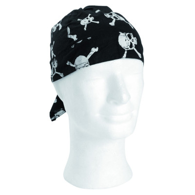 Bandana Crânes Pirate Noir - Bandeau De Tête Quaerius